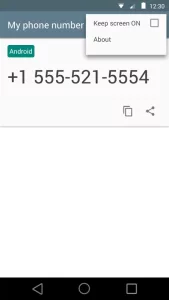 My phone number