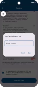 Mobile Passport Control