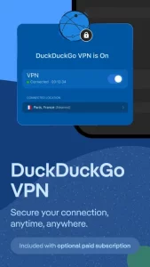DuckDuckGo, optional Duck.ai