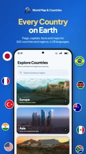 World Map & Countries: AI